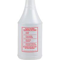 Bouteille &agrave; pulv&eacute;risateur ronde avec &eacute;tiquette SIMDUT, 24 oz Cintas