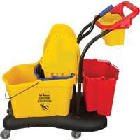 Multifunctional Mop Trolley, Down Press, 9.5 US Gal.(38 Quart), Yellow Cintas