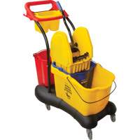 Multifunctional Mop Trolley, Down Press, 9.5 US Gal.(38 Quart), Yellow Cintas