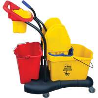 Multifunctional Mop Trolley, Down Press, 9.5 US Gal.(38 Quart), Yellow Cintas