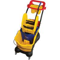 Multifunctional Mop Trolley, Down Press, 9.5 US Gal.(38 Quart), Yellow Cintas
