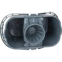Mop Pail & Wringer, Strainer, 3.75 US Gal.(15 Quart), Grey Cintas