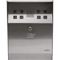 Smoking Receptacle, Wall-Mount, Stainless Steel, 1.6 Litres Capacity, 13-4/5" Height Cintas