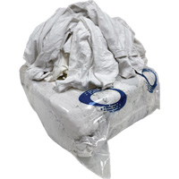 Wiping Rags, Cotton/Fleece, White, 25 lbs. Cintas