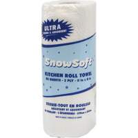 Snow Soft Premium Kitchen Towels, 2 Ply, 85 Sheets/Roll, 8" W, 11" L Cintas