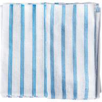 Disposable Single-Use Cloths, Microfibre, Blue/White Cintas
