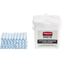 Microfibre Cloth Charging Bucket, White Cintas