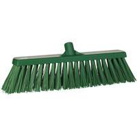 Heavy-Duty Push Broom, Stiff Bristles, 20", Polyester, Green Cintas
