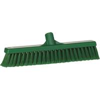 Fine Particle Push Broom, Fine/Split Bristles, 16-1/4", Polypropylene, Green Cintas
