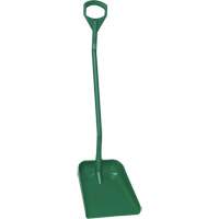 Ergonomic Large Blade Shovel, 51" Length, Plastic, Green Cintas