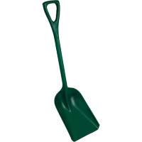 One-Piece Metal Detectable Shovel, 10" x 14" Blade, 37-1/2" Length, Plastic, Green Cintas