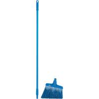 T&ecirc;te &agrave; balai en angle avec manche en m&eacute;tal, Crins Extra-ferme, 12", Polyester, Bleu Cintas