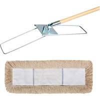 Break-Ezy Dust Mop System, Slip On Style, Cotton, 48" L x 5" W Cintas