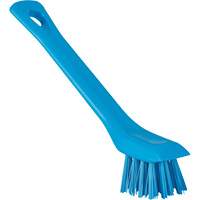 Brosse avec rebord grattoir, Soies Ferme, Longueur de 6", Bleu Cintas