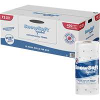 Snow Soft Signature Kitchen Towel Roll, 2 Ply, 420 Sheets/Roll, 4.5" W, 11" L Cintas