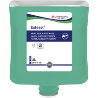 Nettoyant pour les mains, les cheveux et le corps Estesol, 2 L, For&ecirc;t tropicale, Cartouche en plastique Cintas