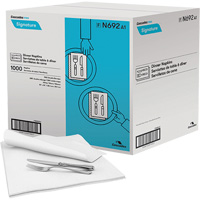 Serviettes de table Pro Signature, 1 pli, 15" x 15" Cintas