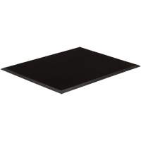 Tapis dentr&eacute;e Gritstop Fingermat, Caoutchouc, Grattoir Type, Motif Style pointe de doigt, 3' x 6', Noir Cintas