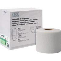 TrapEze&reg; Single Roll Disposable Dusting Sheets, Polyester, White Cintas