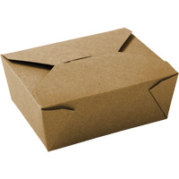 Contenants pour aliments &agrave; emporter Kraft, Ondul&eacute;, Rectangulaire Cintas