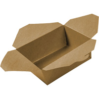 Contenants pour aliments &agrave; emporter Kraft, Ondul&eacute;, Rectangulaire Cintas