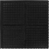 Hog Heaven III Comfort Modular Centre Tile, Corrugated, 3' x 3' x 3/4", Black, Nitrile Cintas