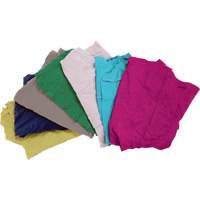 Recycled Material Wiping Rags, Cotton, Mix Colours, 10 lbs. Cintas