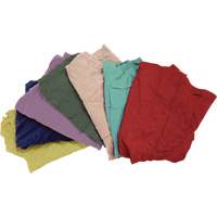 Recycled Material Wiping Rags, Fleece, Mix Colours, 25 lbs. Cintas