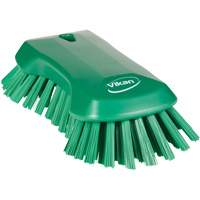 Brosse &agrave; main, Soies Tr&egrave;s ferme, Longueur de 9-1/10", Vert Cintas