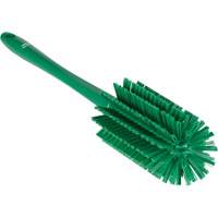 Brosse moyenne avec manche, Soies Ferme, Longueur de 17", Vert Cintas