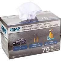 Washable Cleaning Cloths, Microfibre, White Cintas