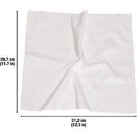 Washable Cleaning Cloths, Microfibre, White Cintas