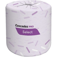 Pro Select&reg; Bathroom Tissue, 2 Ply, 420 Sheets/Roll, White Cintas