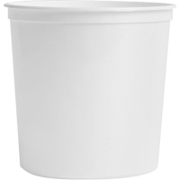 Food Storage Container, Plastic, 2 L Capacity, White Cintas