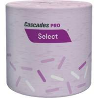 PRO Select&reg; Bathroom Tissue, 1 Ply, 1000 Sheets/Roll, White Cintas