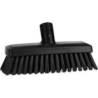 Compact Wall/Deck Broom, Stiff Bristles, 8-9/10", Polyester/Polypropylene, Black Cintas