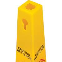 Wet Floor Safety Cone, Bilingual with Pictogram Cintas