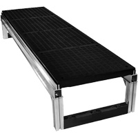 FOUNDATION Smooth Modular Aluminum Work Platform Kit, 18" W x 72" D, 400 lbs. Capacity, All-Welded Cintas
