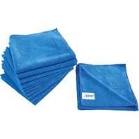 Dusting and Cleaning Cloth, Microfibre, Blue Cintas