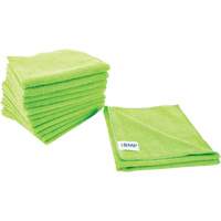 Dusting & Cleaning Cloth, Microfibre, Green Cintas
