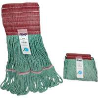 T&ecirc;te de vadrouille &agrave; bande large, Antimicrobien/Finition de plancher/Sp&eacute;cialis&eacute;, Coton/Rayonne/Synth&eacute;tique, Style Boucle Cintas