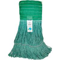 T&ecirc;te de vadrouille &agrave; bande large, Antimicrobien/Finition de plancher/Sp&eacute;cialis&eacute;, Coton/Rayonne/Synth&eacute;tique, Style Boucle Cintas