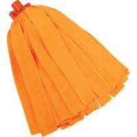Socket Mop, Orange, Microfibre, Cut Style Cintas
