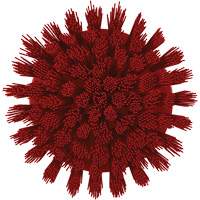 Brosse ronde HyDrive pour perceuse, Soies Tr&egrave;s ferme, Longueur de 3-1/10", Rouge Cintas
