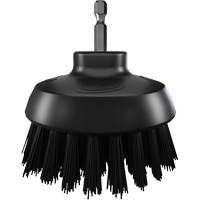 Brosse ronde HyDrive pour perceuse, Soies Tr&egrave;s ferme, Longueur de 3-1/10", Noir Cintas