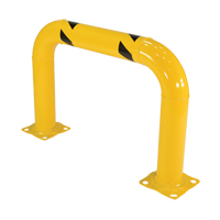 Garde-corps &agrave; profil &eacute;lev&eacute; pour machines, 3' la x 2' h, Jaune Cintas