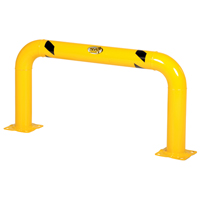 Garde-corps &agrave; profil &eacute;lev&eacute; pour machines, 4' la x 2' h, Jaune Cintas
