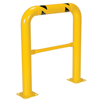 Garde-corps &agrave; profil &eacute;lev&eacute; pour machines, 3' la x 3,5' h, Jaune Cintas