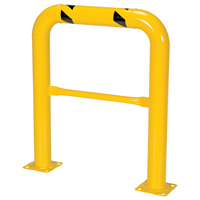 Garde-corps &agrave; profil &eacute;lev&eacute; pour machines, 3' la x 3,5' h, Jaune Cintas