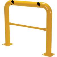 Garde-corps &agrave; profil &eacute;lev&eacute; pour machines, 4' la x 3,5' h, Jaune Cintas